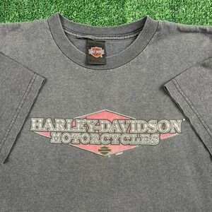 vtg Harley-Davidson T-Shirt Men's Gray XL Cotton Graphic Cycle City Honolulu 90s